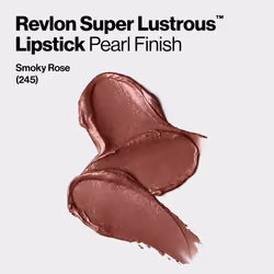 Revlon Super Lustrous Lipstick with Vitamin E and Avocado Oil  Pearl Lipstick in Mauve  245 Smoky Rose  0.15 oz