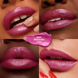 REVLON Lipstick  Super Lustrous Lipstick  Creamy Formula For Soft  Fuller-Looking Lips  Moisturized Feel in Berries  Wild Orchid (457) 0.15 oz
