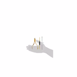 Revlon Gold Series Ingrown Away Set  includes Toenail Nipper and Dual Ended Toenail Tool  Titanium Coated for Maximum Durability