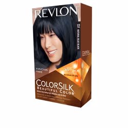 Revlon ColorSilk Beautiful Color 12 Natural Blue Black, Black, Natural Blue Black, Ammonia