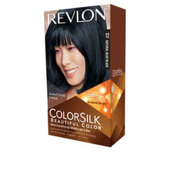 Revlon ColorSilk Beautiful Color 12 Natural Blue Black