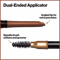 Revlon ColorStay Eyebrow Pencil with Spoolie Brush  Waterproof  Longwearing  Angled Tip Applicator for Perfect Brows  215 Auburn  0.021 oz