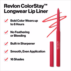 Revlon Lip Liner  Colorstay Face Makeup with Built-in-Sharpener  Longw