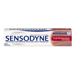 Sensodyne Full Protection Teeth Whitening Sensitive Toothpaste  Cavity Prevention and Sensitive Teeth Treatment - 4 Ounces