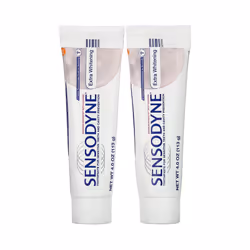 Sensodyne, Extra Whitening Toothpaste, Fluoride, Twin Pack, 2 Tubes