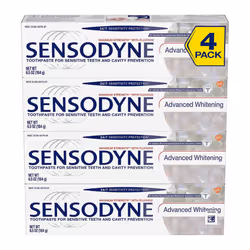 SENSODYNE Advanced Whitening Toothpaste  6.5 oz  4-Pack