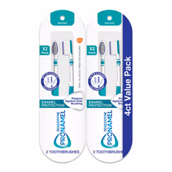 Sensodyne Pronamel Medium Toothbrush Provides Tooth Enamel Protection and Cleans Better with Less Pressure - 4 Count