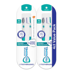Sensodyne Pronamel Medium Toothbrush  Provides Tooth Enamel Protection and Cleans Better with Less Pressure - 4 Count