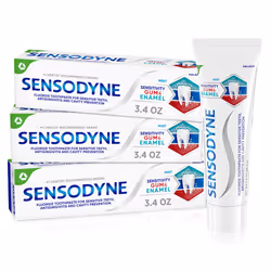 Sensodyne Toothpaste Sensitivity Gum and Enamel  Triple Protection  Refreshing Fluoride Toothpaste  Mint Flavor - 3.4 Ounces  ...