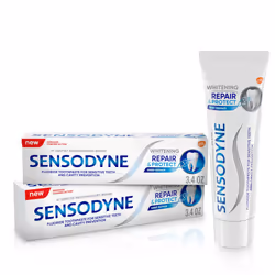 Sensodyne Repair and Protect Whitening Toothpaste  Toothpaste for Sensitive Teeth and Cavity Prevention  3.4 oz (Pack of 2)