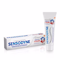 Sensodyne Sensitivity & Gum Whitening Toothpaste  Toothpaste for Sensitive Teeth & Gum Problems  3.4 Ounces