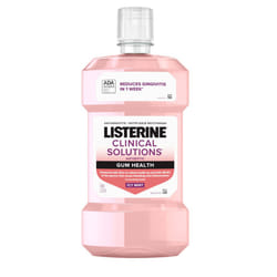 Listerine Clinical Solutions Mouthwash Gum Health Antiseptic  Antigingivitis and Antiplaque Oral Rinse Helps Prevent Buildup and Immediately Kills Ger