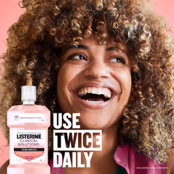 Listerine Clinical Solutions Mouthwash Gum Health Antiseptic  Antigingivitis and Antiplaque Oral Rinse Helps Prevent Buildup and Immediately Kills Ger