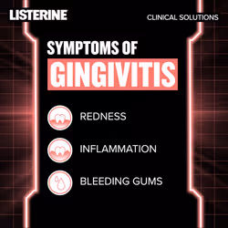 Listerine Clinical Solutions Gum Health Antiseptic Mouthwash  Antigingivitis & Antiplaque Oral Rinse Helps Prevent Buildup & Immediately Kills Germs f
