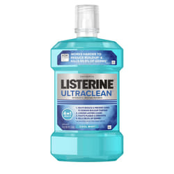 Listerine Ultraclean Oral Care Antiseptic Mouthwash  Everfresh Technology to Help Fight Bad Breath  Gingivitis  Plaque & Tartar  ADA-Accepted Tartar C