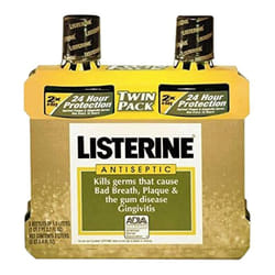 Listerine Antiseptic Mouth Wash Original Flavor Bottle, 1.5 L, 2 Piece