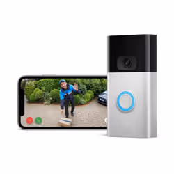 Video Doorbell (2Nd Gen) by Amazon | Wireless Video Doorbell Security Camera with 1080P HD Video, - Satin Nickel, + Ring Chime