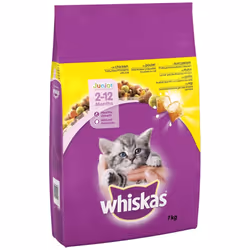 7Kg Whiskas Kitten Junior Complete Dry Cat Food Chicken Cat Biscuits