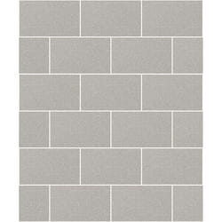 Crown Wallcoverings London Glitter Tile Wallpaper Grey M1123