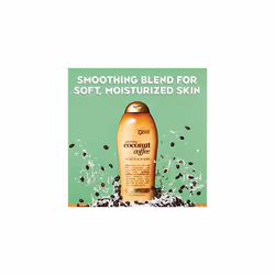 OGX Coffee Scrub and Wash, Coconut 19.5 Fl Oz