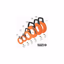 Fish Tape, Steel Wire Puller with Double Loop Tip, Optimized Housing and Handle, 3 mm x 15.2 m Klein Tools 56331