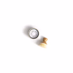 Ceramic Bamboo Handle Replaceable Kitchen Dish Scrubber with Soap Holder, Plastic, Gray, Brush + Dispenser