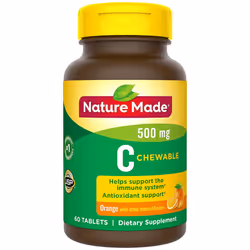 Nature Made Immune Support Vitamin C 500mg Chewable Tablet, 60 Tablets