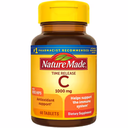 Nature Made Vitamin C 1000 mg Time Release Tablets 60 ct - 1000mg Dietary Supplement Timed Release