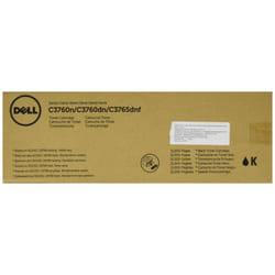 Dell W8D60 Toner Cartridge C3760N/C3760DN/C3765DNF Color Laser Printer  Black  1 Size