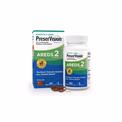 PreserVision AREDS 2 Formula + Multivitamin, Eye Vitamin and Mineral Supplement with Lutein & Zeaxanthin, 60 Soft Gels