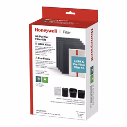 Honeywell HEPA Air Purifier Filter Kit - Includes 1 HEPA R Replacement Filter and 4 A Carbon Pre-Cut Pre-Filters - Airborne A ...