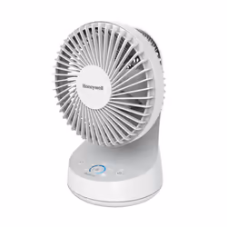 Honeywell QuietSet 5 Oscillating Table Fan White Personal and Small Room Fan with Quiet Operation and 5 Levels of Power and ...