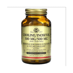 Solgar, Choline/Inositol, 100 Vegetable Capsules