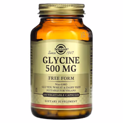 Solgar, Glycine, 500 mg, 100 Vegetable Capsules