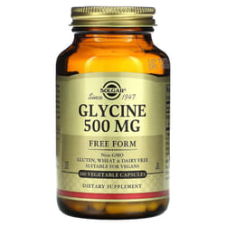 Solgar, Glycine, 500 mg, 100 Vegetable Capsules