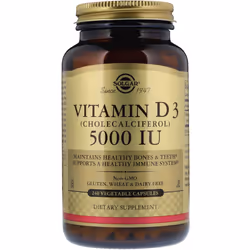 Solgar, Vitamin D3 (Cholecalciferol), 5,000 IU, 240 Vegetable Capsules