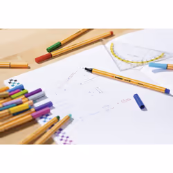 Fineliner - STABILO point 88 - Wallet of 25 - Assorted colors