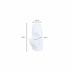 Command Jumbo Utility Hook, White, 1-Hook, 4-Strips, Organize Damage-Free