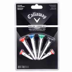 CALLAWAY PAR TEE COMBO SET /  INDESTRUCTIBLE GOLF TEES / PITCH REPAIR / 6 PACK