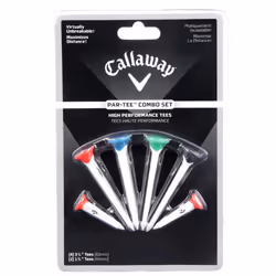CALLAWAY PAR TEE COMBO SET /  INDESTRUCTIBLE GOLF TEES / PITCH REPAIR / 6 PACK