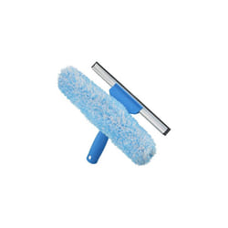 Unger Professional Window Cleaning Tool: 2-in-1 Microfiber Scrubber and Squeegee, 10""