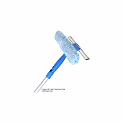 Unger Professional Window Cleaning Tool: 2-in-1 Microfiber Scrubber and Squeegee, 10""