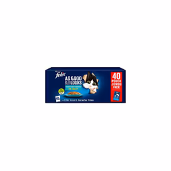 PURINA FELIX AS GOOD AS IT LOOKS OCEAN FEASTS Fish selection in Jelly with cod, with plaice, with salmon, with tuna Wet Cat F ...