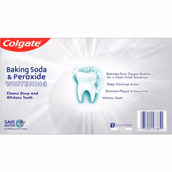 Colgate Baking Soda & Peroxide Whitening Toothpaste, Frosty Mint Stripe Gel, 6 OZ (170 g), 3 Pack