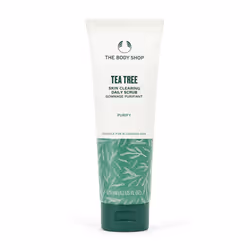The Body Shop Tea Tree Skin Clearing Daily Face Scrub - Exfoliating and Purifying For Blemished Skin - Vegan - 4.2 Fl Oz
