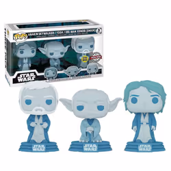 Funko Pop! Star Wars: Across The Galaxy - Force Ghost 3 Pack Anakin Yoda OBI-Wan Amazon Exclusive