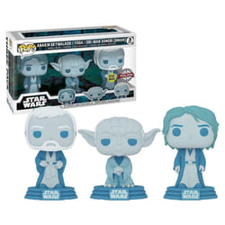 Funko Pop! Star Wars: Across The Galaxy - Force Ghost 3 Pack  Anakin  Yoda  OBI-Wan  Amazon Exclusive