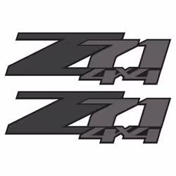 z71 4x4 Decals  Bedside Sticker for Chevy Truck (2007-2013) 1500 2500 HD (Premium Series (Black  Gray Metallic Finish)