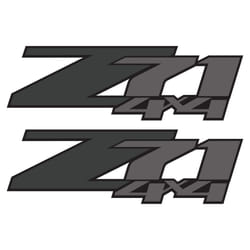 z71 4x4 Decals  Bedside Sticker for Chevy Truck (2007-2013) 1500 2500 HD (Premium Series (Black  Gray Metallic Finish)