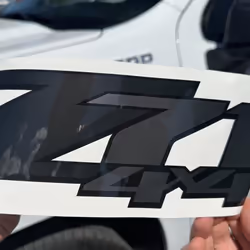 z71 4x4 Decals  Bedside Sticker for Chevy Truck (2007-2013) 1500 2500 HD (Premium Series (Black  Gray Metallic Finish)